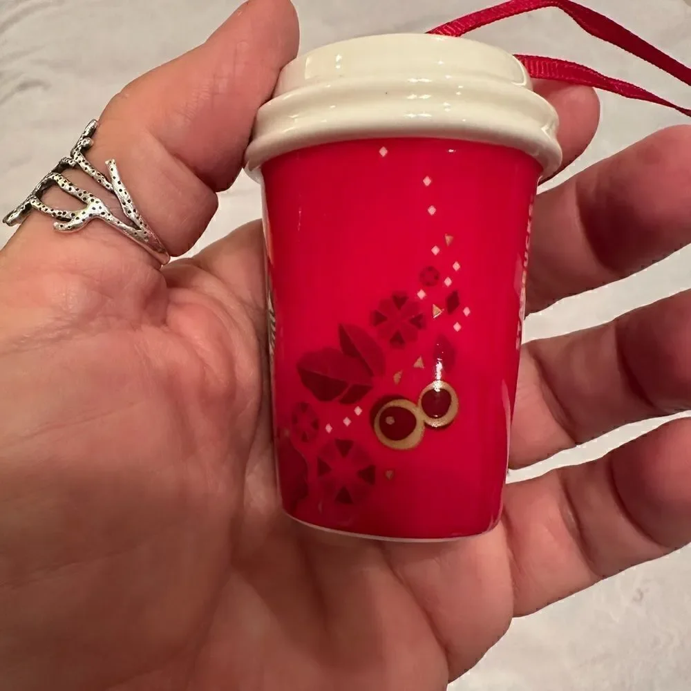 2013 Starbucks Ceramic Ornament Collectible Coffee